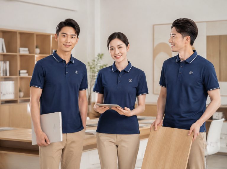 中方县企业工作服T恤POLO衫